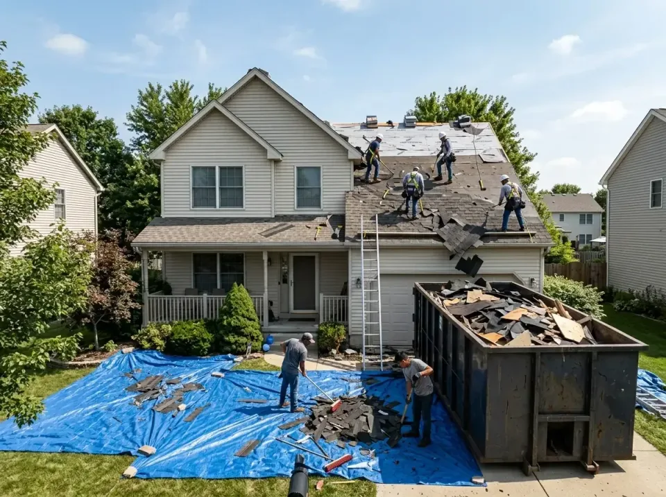 roof-replacement-debris-remova-004 — frequently asked questions, Cheapest Dumpster Rentals in Bicknell, IN
